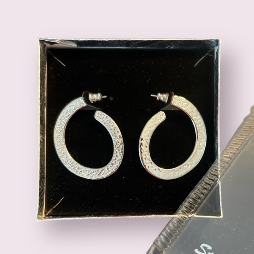Elegant Sterling Silver Hoop Earrings